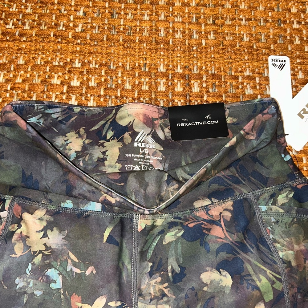 RBX Dark Floral Women's Leggings - Picture 3 of 3